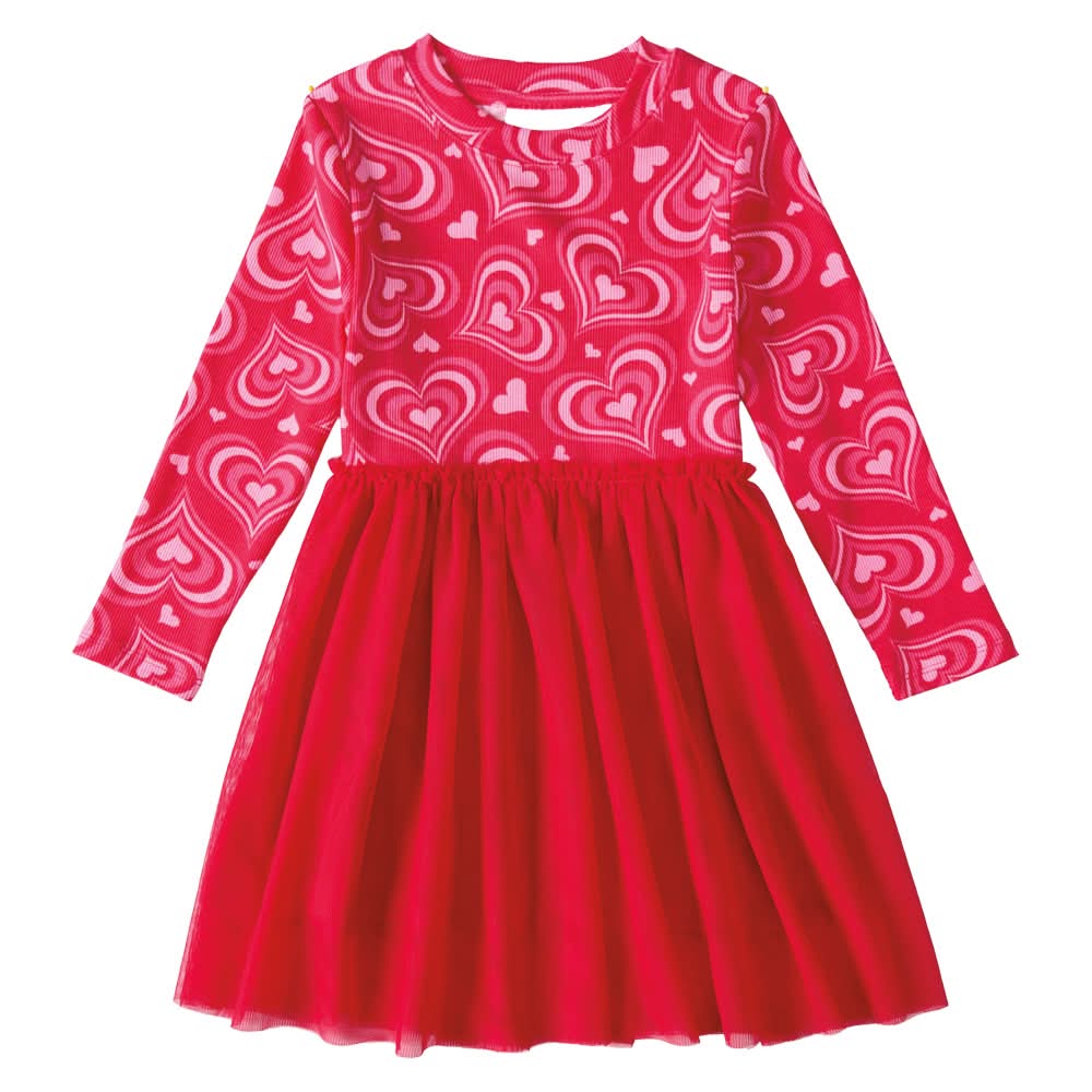 Lily & Dan/ L&D Childrens Valentines Day Dress - Pink S