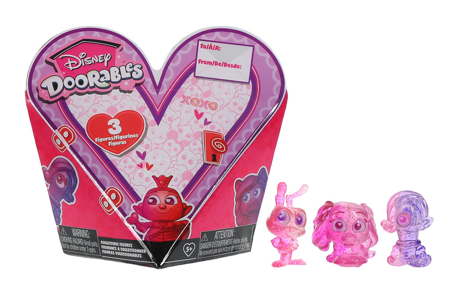Disney Doorables 3-Pack (Styles May Vary) Valentine's Day Heart