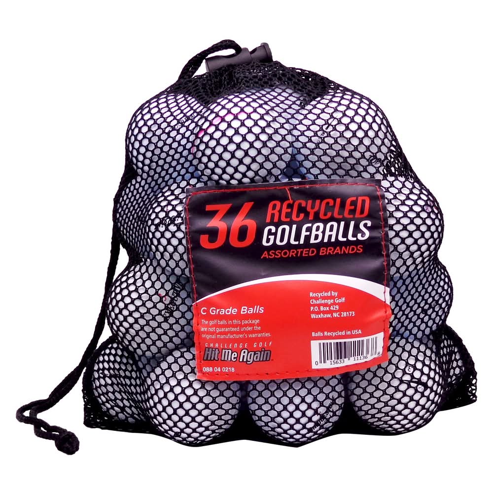 Challenge Golf Recycled C Grade Golf Balls (36 ct)