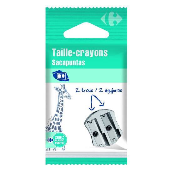 Carrefour - Taille crayon en metal 2 trous