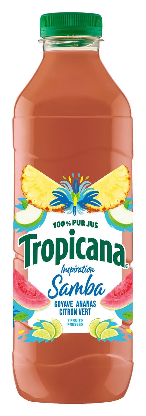 Tropicana - Jus de fruits samba, ananas - goyave - citron vert (1L)