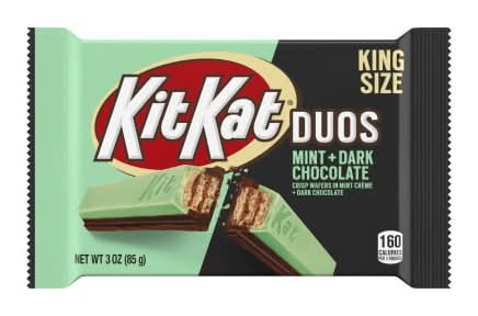 Kit Kat® Duos Mint + Dark Chocolate King Size Candy Bar 3oz