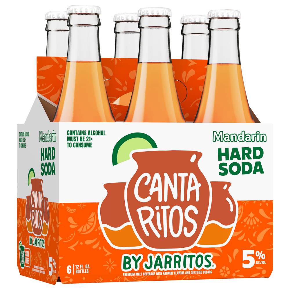 Cantaritos Mandarin Hard Soda (6x 12oz bottles)