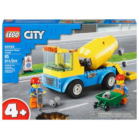Lego City Cement Mixer Truck Building Toy