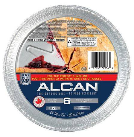 ALCAN® Essentials Aluminum Bakeware Heavy Duty Large Pie Plates 6 count