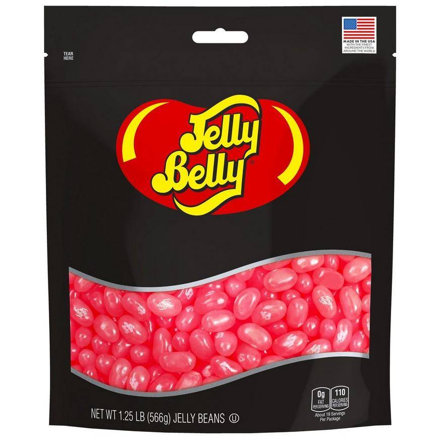 Bright Pink Jelly Belly Beans, 20oz - Cotton Candy Flavor