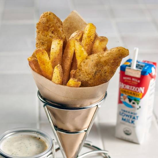 Kid’s Dippers – Hand-Battered Fish & Fries