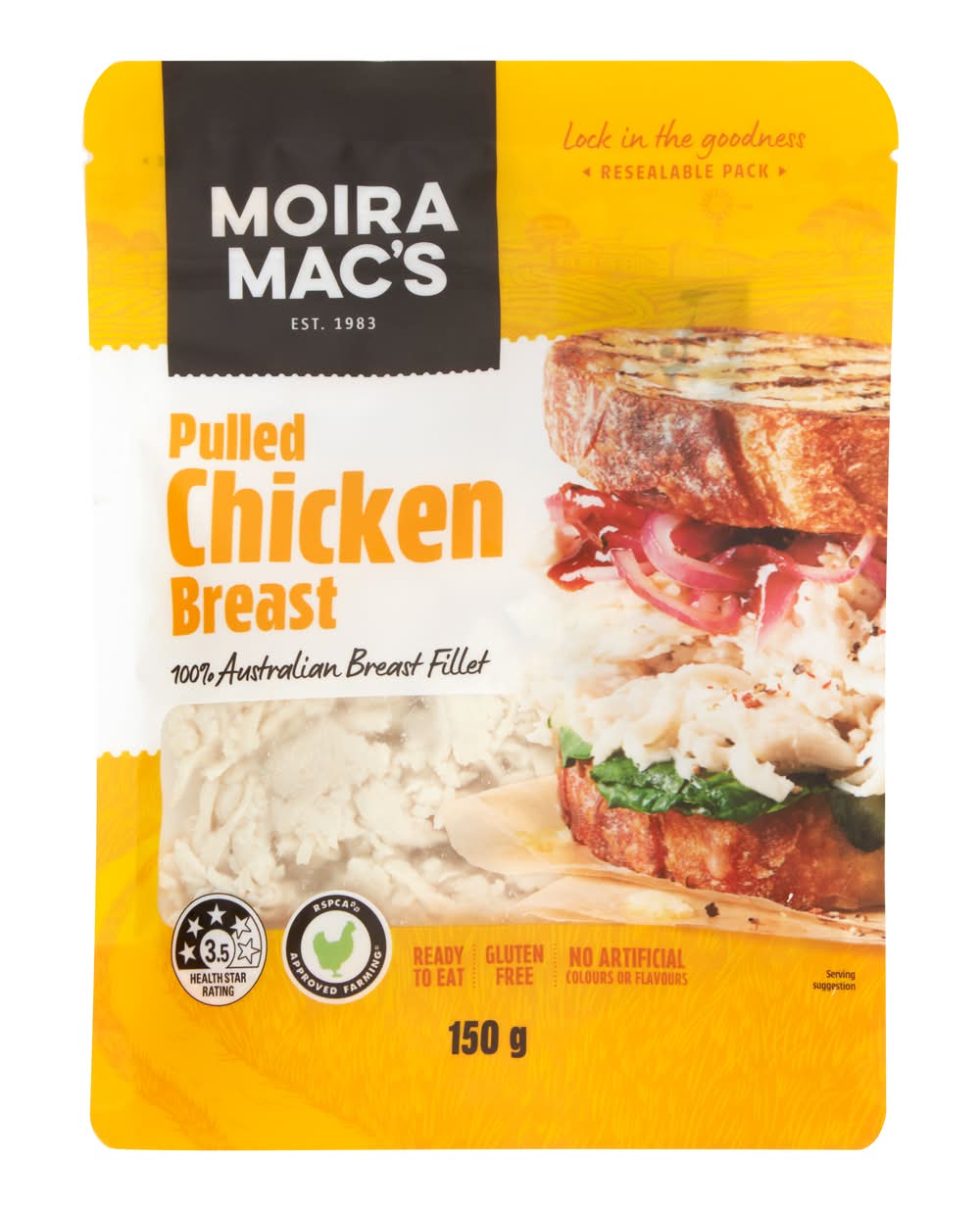 Moira Mac's Pulled Chicken Breast (150g)