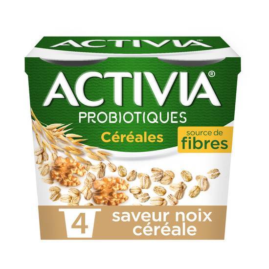 Activia yaourt céréales noix bifidus, 4pcs