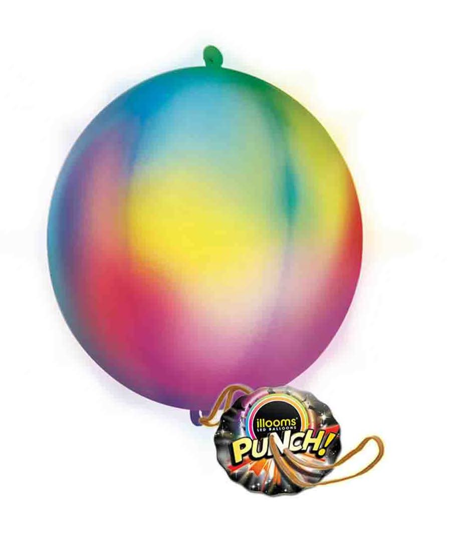 illooms Led Light Up Color Changing Punch Balloon