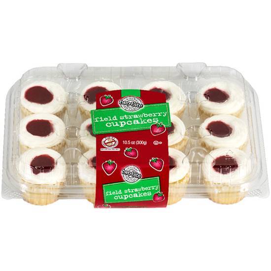 Two-Biteâ Field Strawberry Cupcakes 12ct. 10.5 Oz.