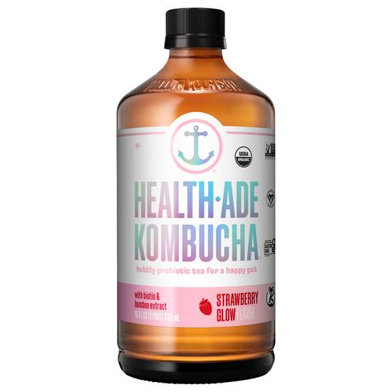 Health-Ade Kombucha (16 fl oz) (strawberry glow)