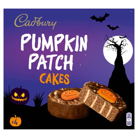 Cadbury Chocolate Flavoured Pumpkin Patch Cakes (4 ct)