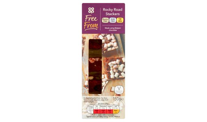 Co-op Free From Rocky Road Stackers 150g