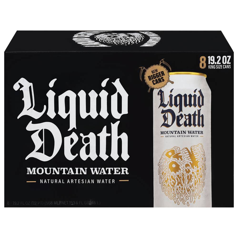 Liquid Death Mountain Water (8 x 19.2 fl oz)