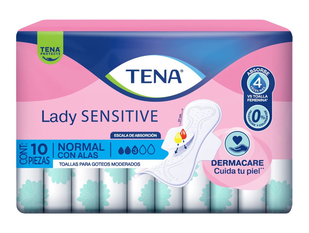 Tena · Toalla regular con alas (200 g)