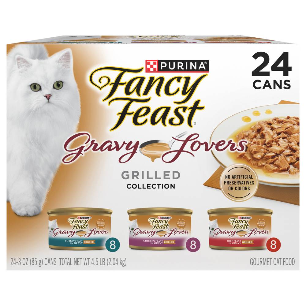 Fancy Feast Gravy Lovers Poultry & Beef Cat Food (4.5 lbs, 24 ct)