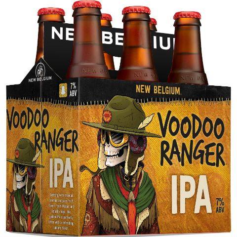 New Belgium Voodoo Ranger IPA 6 Pack 12oz Bottle