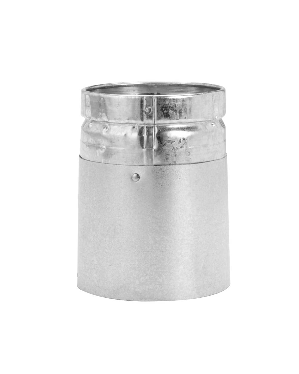 Selkirk 7-in x 3-in x 6-1/8-in Galvanized Steel/Aluminum Coupling Gas Vent Adapter with Lock Tab Feature | 103081R