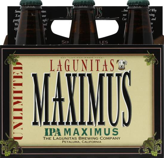 Lagunitas Unlimited Maximus Ipa Ale Beer (6 pack, 12 fl oz)