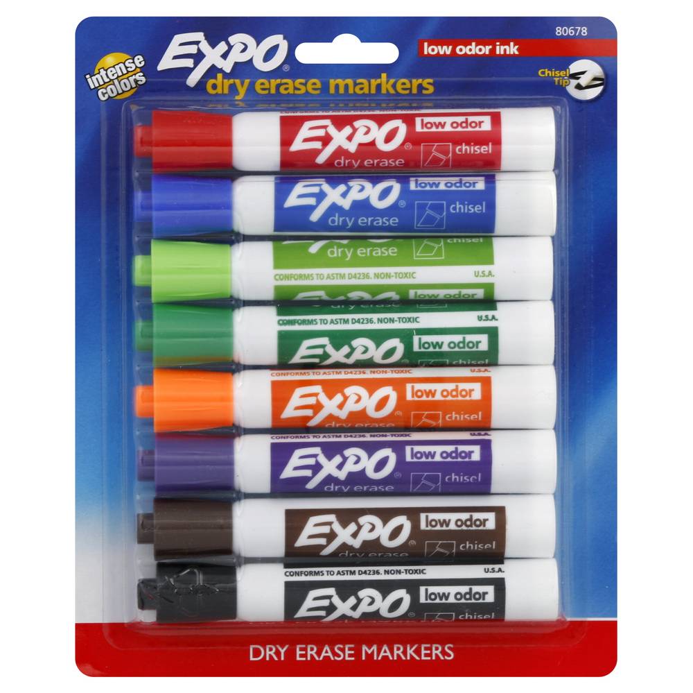 Expo Low Odor Ink Dry Erase Markers