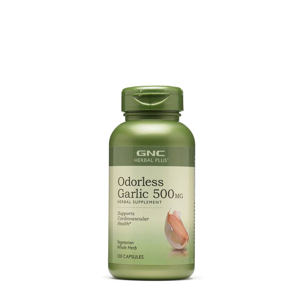 Odorless Garlic 500MG - 100 Capsules (100 Servings)