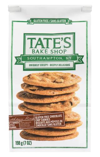 Tate's bake shop biscuits aux brisures de chocolat sans gluten (198 g) - chocolate chip cookies (198 g)