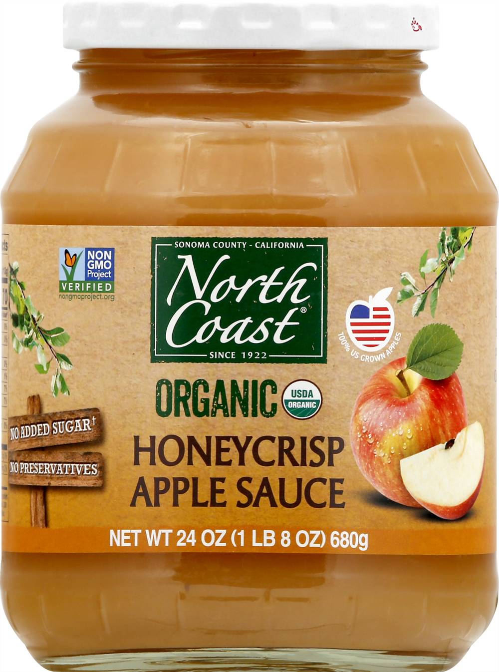 North Coast Organic Honeycrisp Applesauce (24 oz)