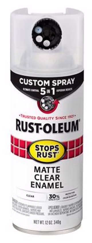 Rust-Oleum Stops Rust 5-In-1 Indoor And Outdoor Matte Crystal Clear Oil-Based Protective Enamel 12 O