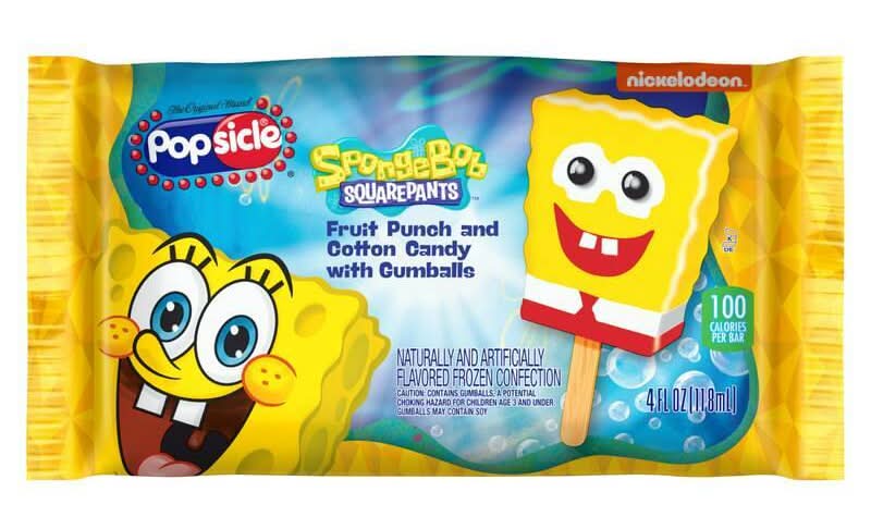Popsicle Spongebob Squarepants Bar 4oz