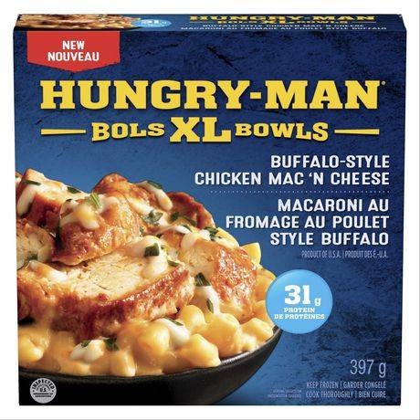 Hungry-Man Frozen Buffalo-Style Chicken Macaroni and Cheese Bowl (397 g)