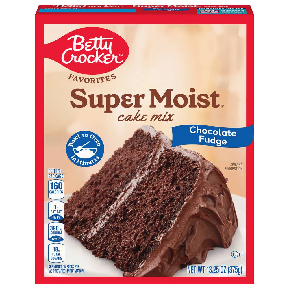 Betty Crocker Super Moist Cake Mix (chocolate fudge)