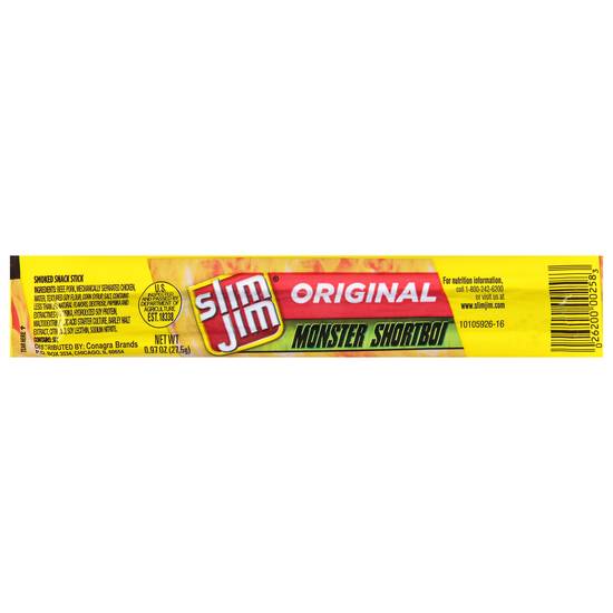Slim Jim Monster Shortboi Original Smoked Snack Stick