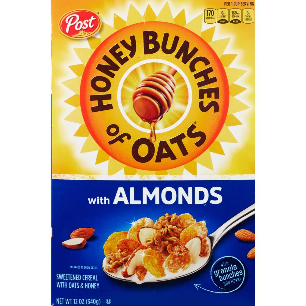 Honey Bunch Oats with Almonds Cereal, 14.5 oz