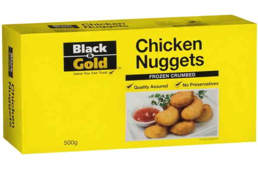 Black & Gold Chicken Nuggets (500g)
