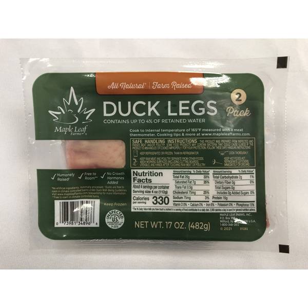 Maple Leaf Farms Leaf Duck Leg Confit (16.7 oz)