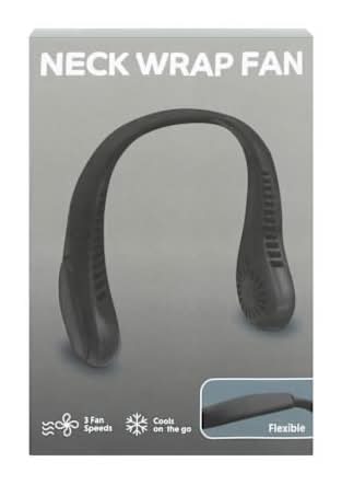 Neck Wrap Fan Black