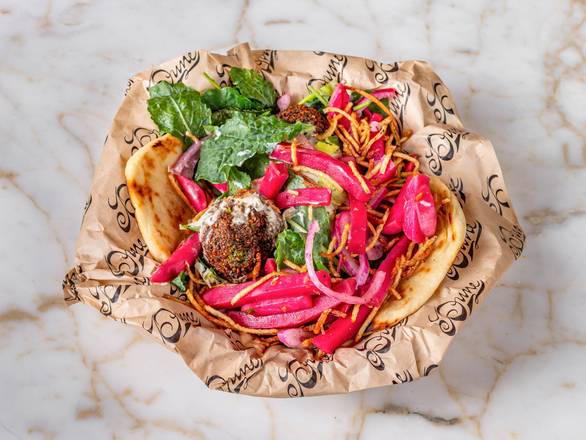 Organic Green Herb Falafel Sandwich