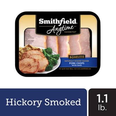 Smithfield Anytime Favorites Hickory Smoked Boneless Pork Chops