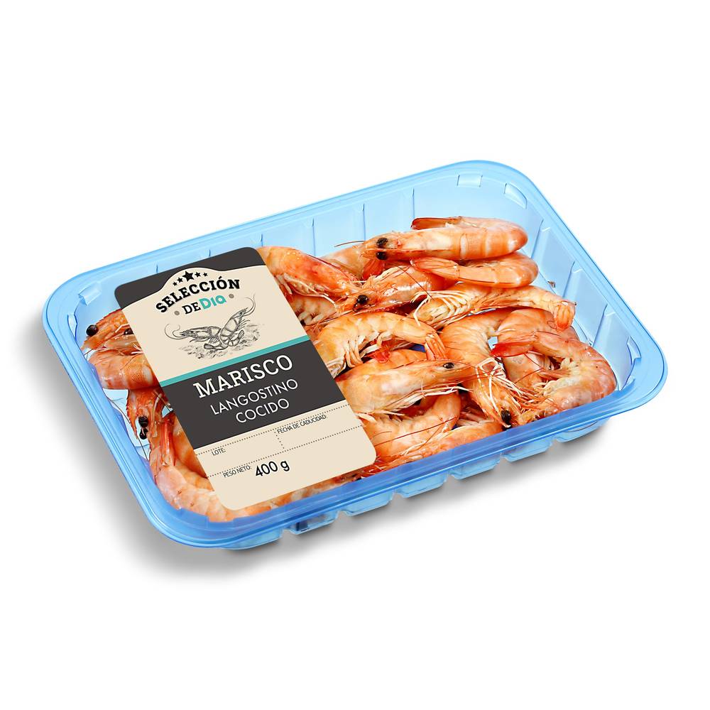 Langostino Cocido Selección De Dia Bandeja 400 G