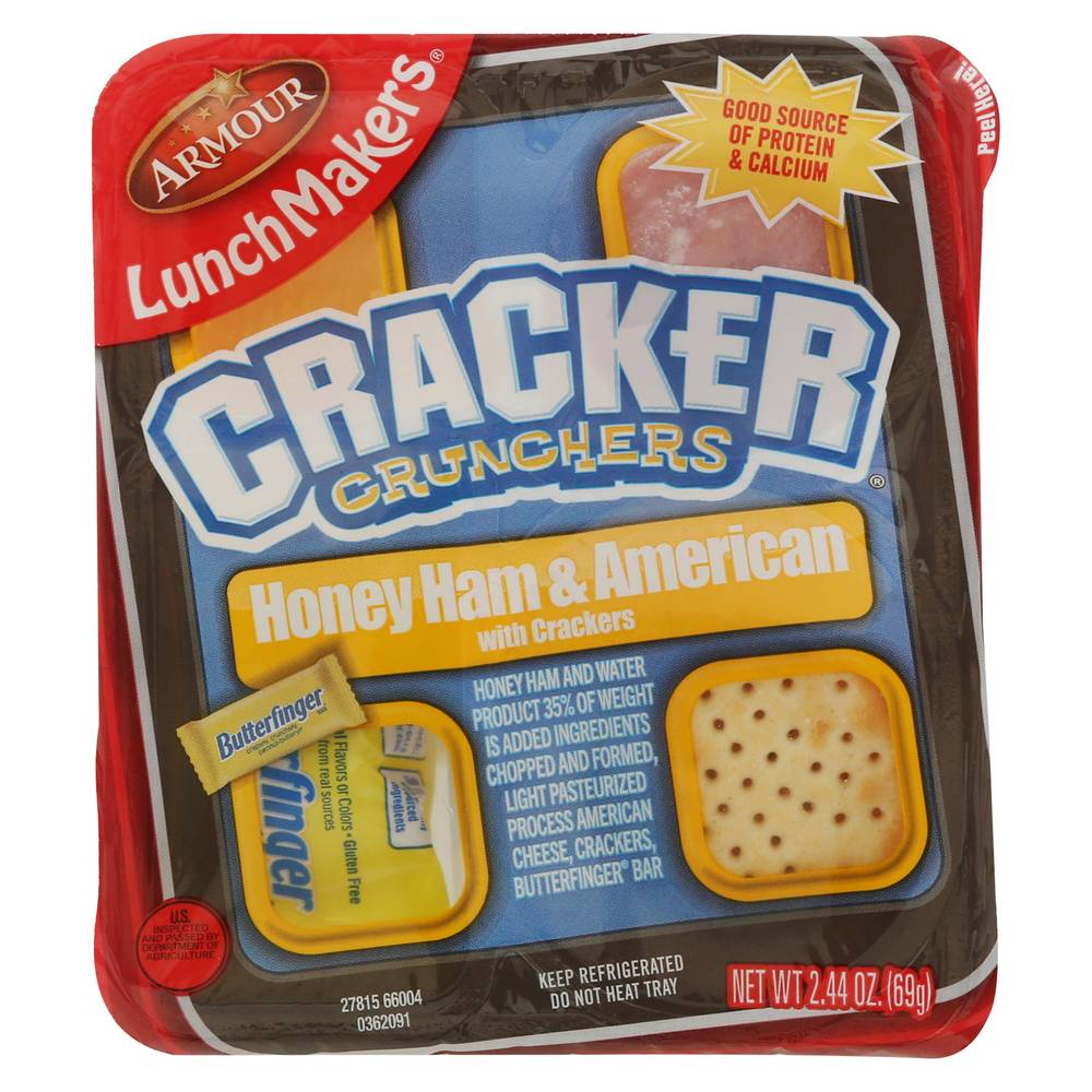 LunchMakers Cracker Crunchers, Honey Ham-American (2.44 oz)