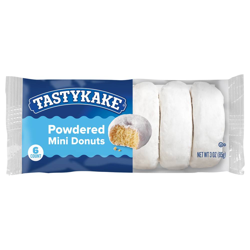 Tastykake Powdered Sugar Mini Donuts (3 oz, 6 ct)