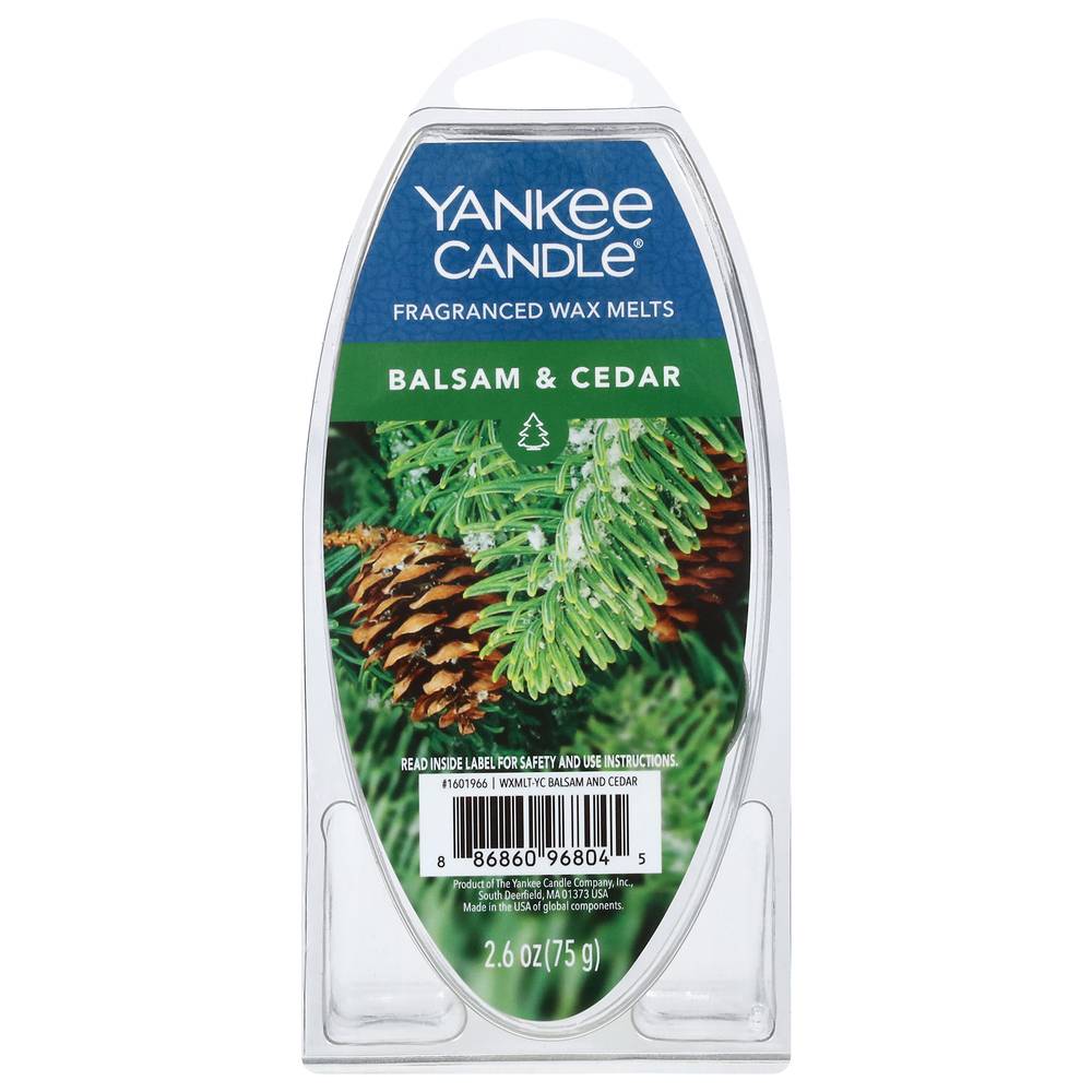 Yankee Candle Balsam & Cedar Fragranced Wax Melts Candles (2.6 oz)