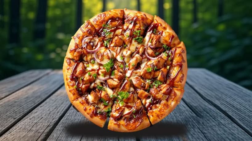 🍕 Butter Chicken Naan Pizza