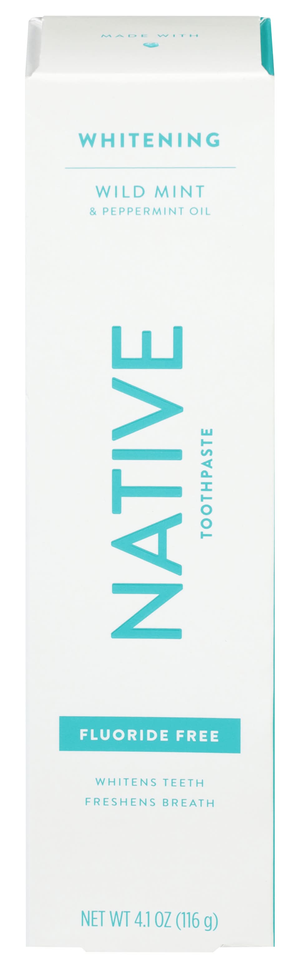 Native Whitening Toothpaste, Wild Mint-Peppermint Oil (4.1 oz)