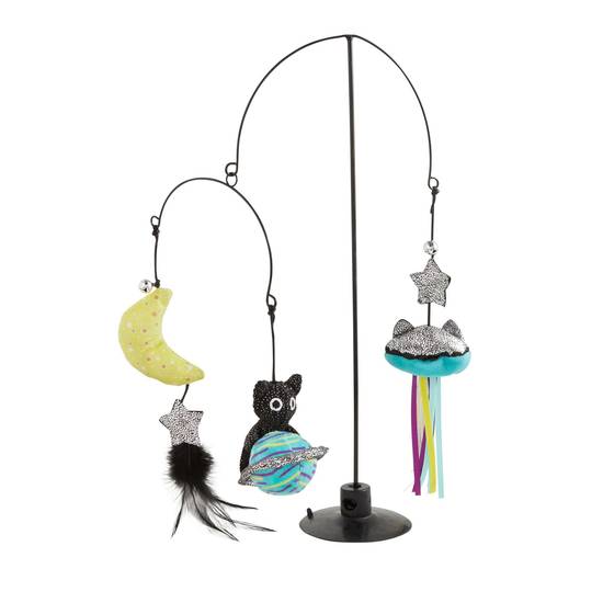 Whisker City® Spacecat Mobile Cat Toy (Color: Multi Color)