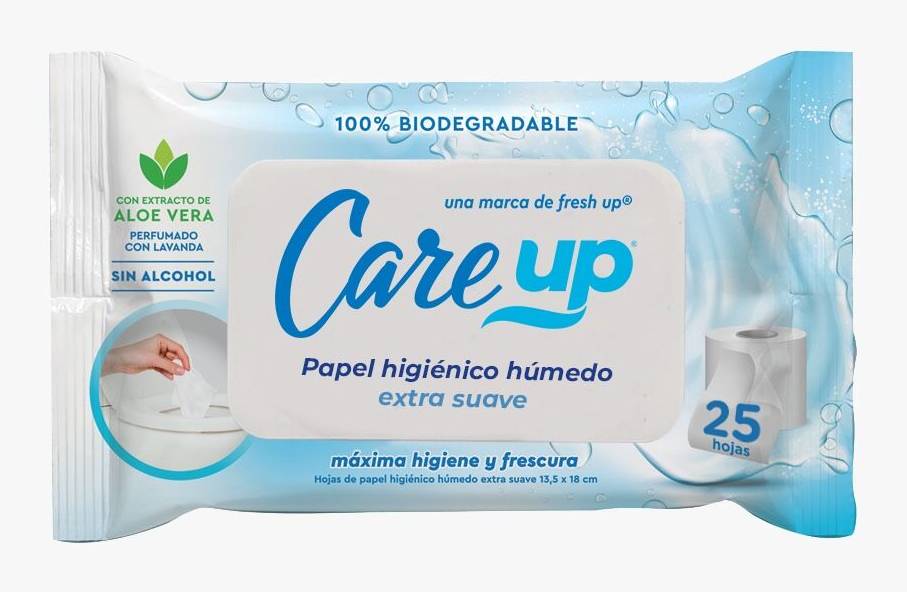 Care Up Papel Higienico Húmedo 25 Unidades
