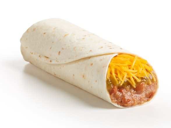 Bean & Cheese Burrito with Green Sauce