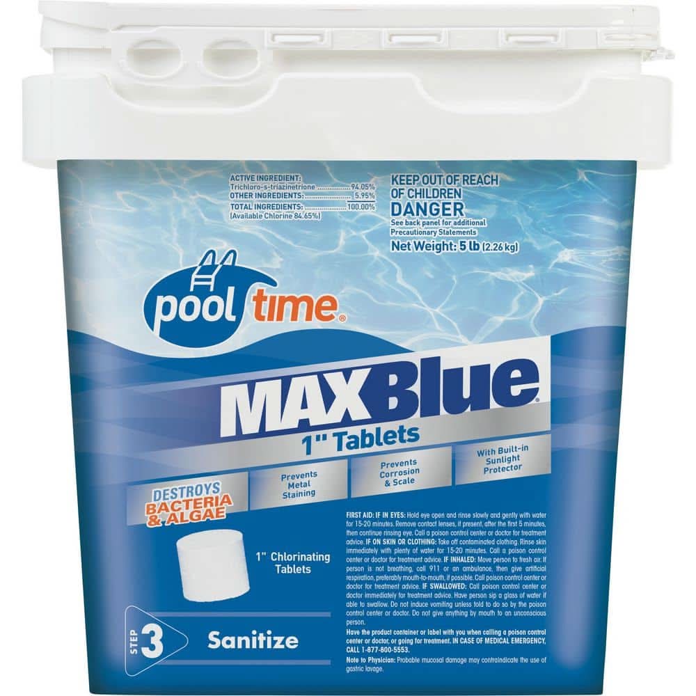 Pool Time Chlorinating Maxblue 5 Lb. 1 In. Tablets | Postmates