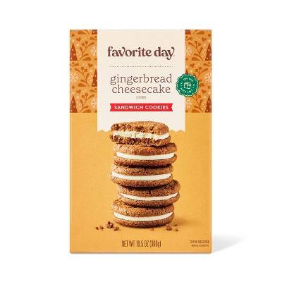 Favorite Day Christmas Sandwich Cookie, Gingerbread-Cheesecake (10.5 oz)